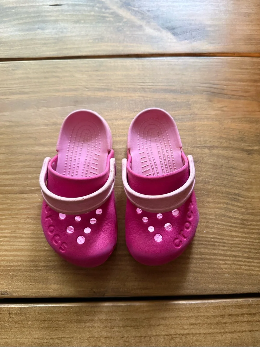CROCS Kids Hot Pink Clog Sandals